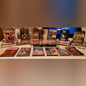 Dvd Action Movie Lot | Gangster Films  Dvd Player Included /no Remote 32+ count